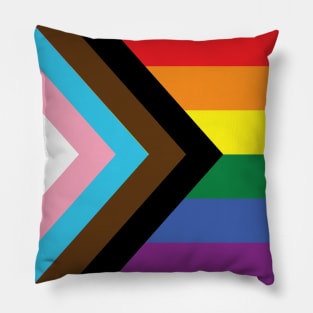 Progress Pride Flag Pillow