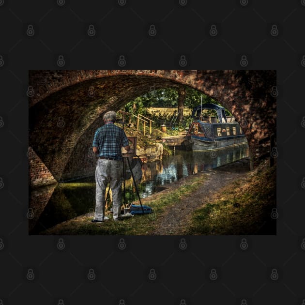 Artist At Pewsey Bridge by IanWL