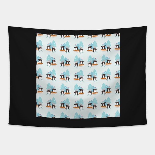 Penguins Tapestry by melomania