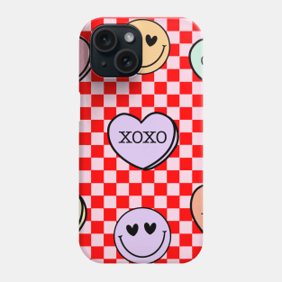 Pattern Lovers Be Mine Cutie Pie XOXO Miss You Happy Valentines Day Phone Case
