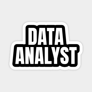 Data Analyst - Simple Bold Text Magnet