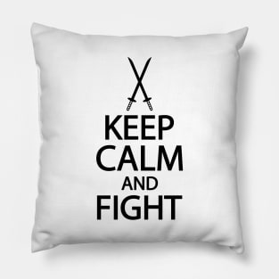 Keep calm and fight Pillow