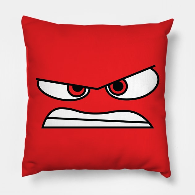 Anger (Inside Out) Face Only Pillow by Expandable Studios