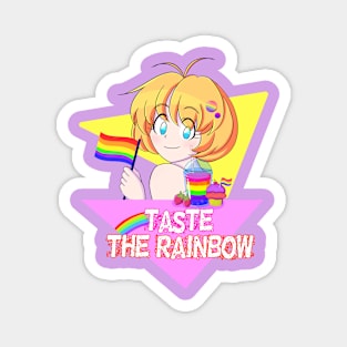LGBT pride month anime girl Magnet