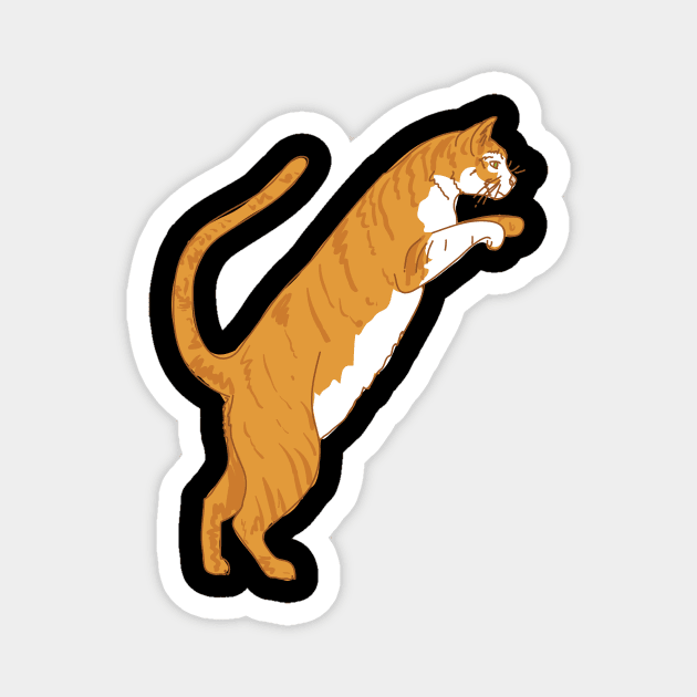 Orange Tabby Cat Magnet by SWON Design