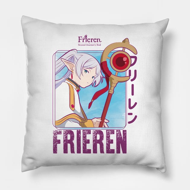 FRIEREN: BEYOND JOURNEYS END FULL COLOR Pillow by FunGangStore