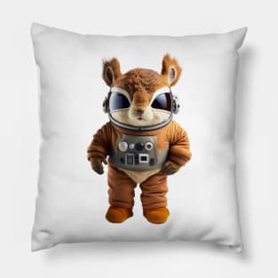 Cool Space Squirrel Plushie Design Pillow