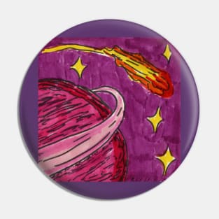 Flyby Comet by Saturn Pin