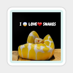 I Love Snakes Magnet