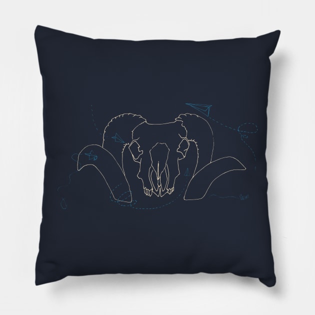 Ram Pillow by gennarmstrong