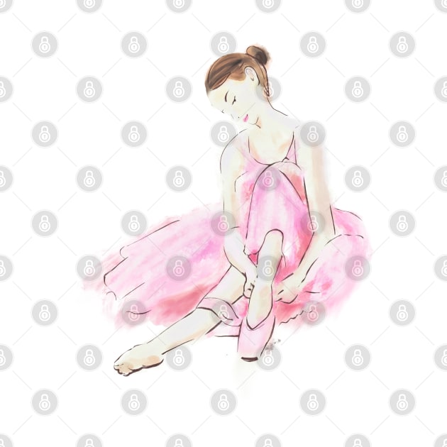 Pink ballet dancer by Mimie20