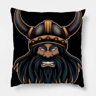 Angry viking mascot Pillow