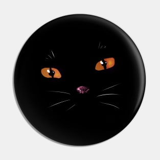 Cat Eyes Orange Pin