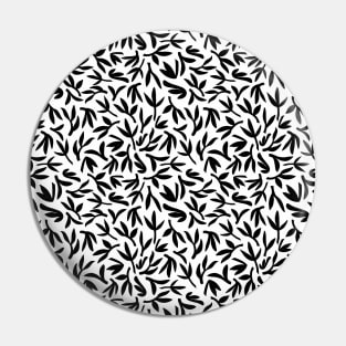 The Bamboo Forest- black on white Pin