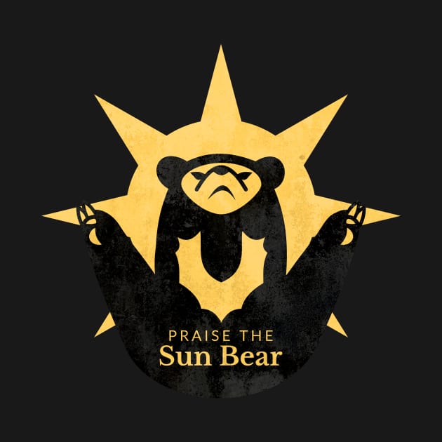 Praise the Sun Bear by Johnitees