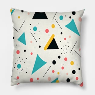 Retro 90's pattern aesthetic Pillow