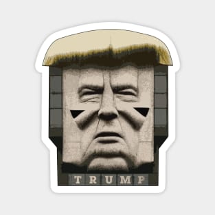 Trump Brutalism Statue Magnet