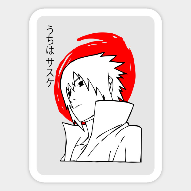 Naruto Sasuke Anime 47 Naruto Sticker Teepublic