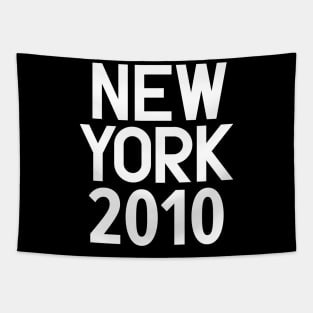 New York Birth Year Series: Modern Typography - New York 2010 Tapestry