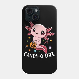 Funny Axolotl Candyoltol Halloween Candy Phone Case