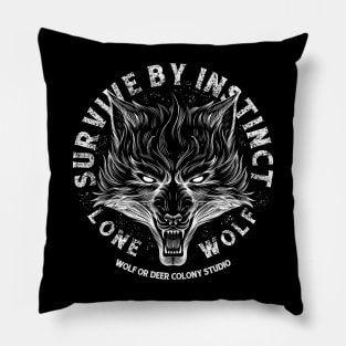 Lone wolf Pillow