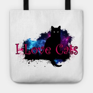 I Love Cats - Galaxy Tote