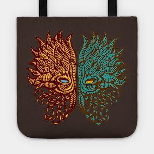 sea flower mask Tote