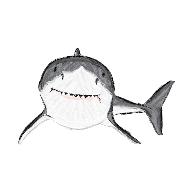 Artwork of a Great White Shark III by JDHegemann