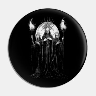 Initiates Of The Flame - occult esoteric fantasy illustration Pin