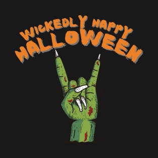 Wickedly Happy Halloween - Halloween Couple T-Shirt