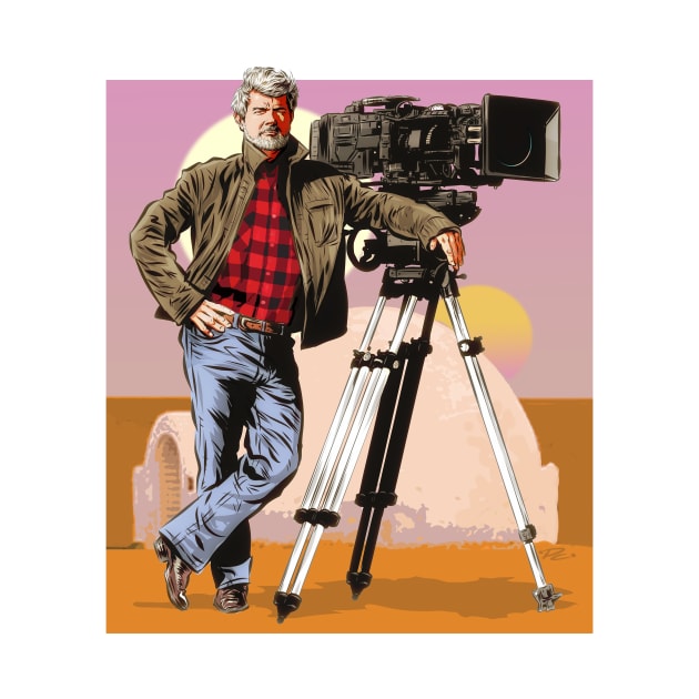 George Lucas - An illustration by Paul Cemmick by PLAYDIGITAL2020