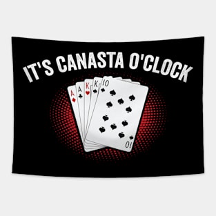 It's Canasta O'clock - canasta lover Tapestry