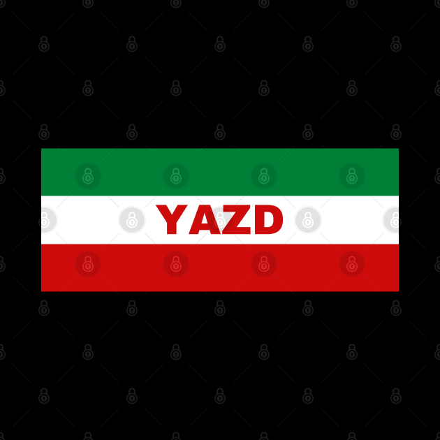 Yazd City in Iranian Flag Colors by aybe7elf