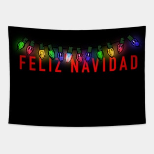 Feliz Navidad Boricua Tapestry