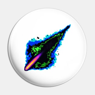 Impact Event | Radioactive Inferno Asteroid Blue Green Black Pin