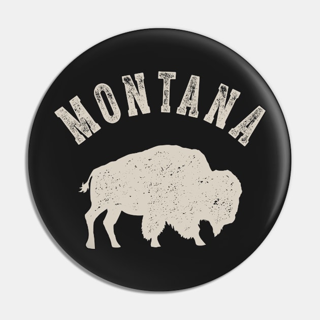 Vintage Montana Buffalo Bison Pin by MerchFrontier