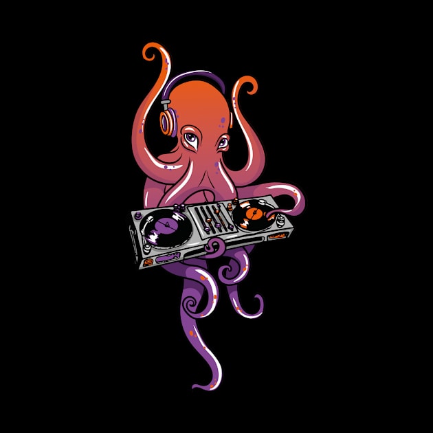 Octopus DJ by LetsBeginDesigns