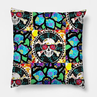 flowers and skulls 23 Pillow