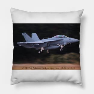 EA-18G Growler Super Hornet FCLP 13 Pillow