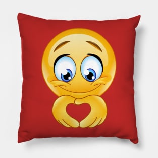 Emoji Pillow Sham Cartoon Like Smiley Faces of Mosters Happy Sad