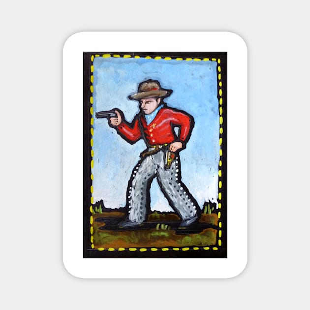 cowboy/gunfighter Magnet by kathyarchbold