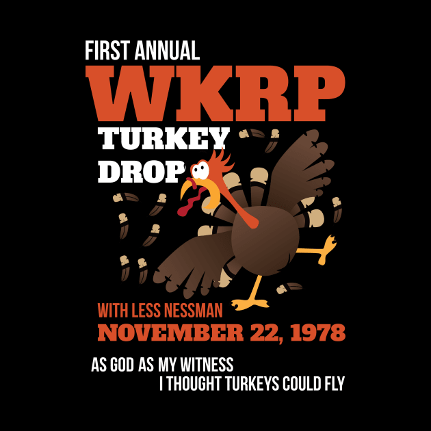 WKRP Thanksgiving Turkey Drop Thanksgiving Turkey Dinner Gift by artbyabbygale