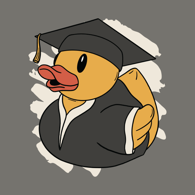 Cute Graduate Rubber Ducky Squeaky Duck Graduation Gift by SLAG_Creative