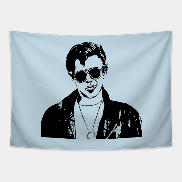 Grease Kenickie Outline Tapestry by baranskini