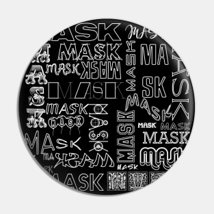 THE MASK TYPOGRAPHY DESIGN FOR 2020 IN WHITE TEXT Pin