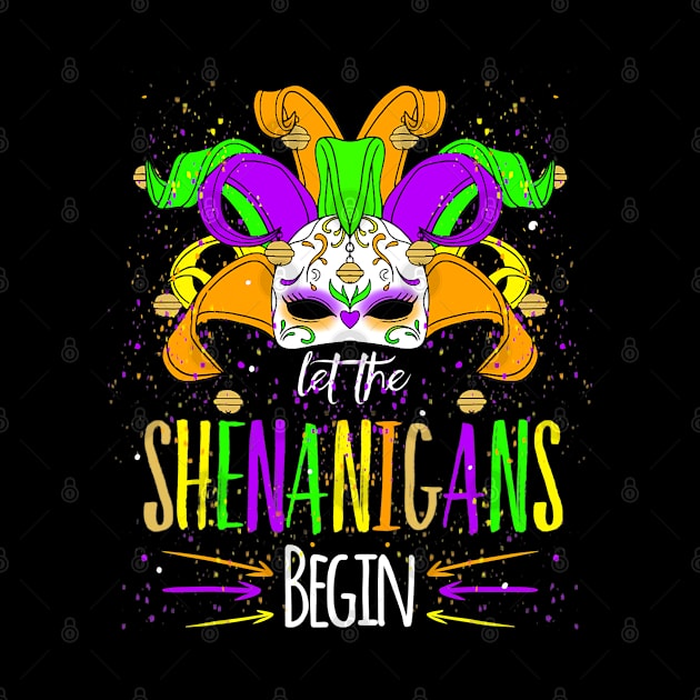 Mardi Gras Costume Let The Shenanigans Begin Mask by ruffianlouse