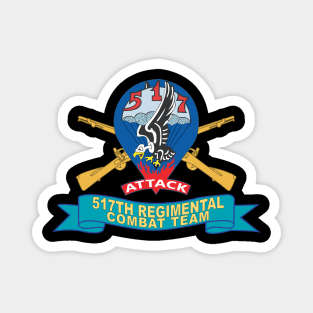 517th Regimental Combat Team (RCT) - Infantry w Br - Ribbon X 300 Magnet