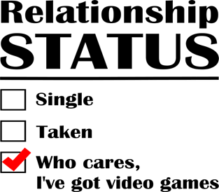 Relationship Status Video Games Magnet