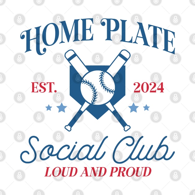 Home Plate Social Club, Midday, Softball Mom, Softball Dad, Softball Game Day, Softball Grandma, Softball Family by SmilArt
