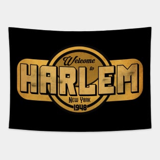 Harlem Vintage Label Tapestry